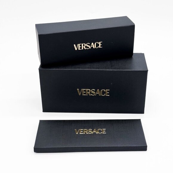 NEW VERSACE VE2287 100171 SUNGLASSES, VERSACE WOMEN BLACK/GREEN VE2287 1001/71 - Picture 10 of 10